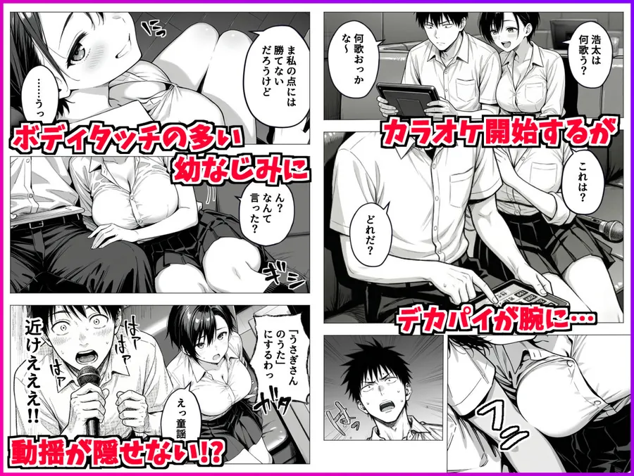 【エロ同人漫画】ボーイッシュ幼馴染と「セックスしないと出られない部屋」に閉じ込められて…中出しセックスしまくった話-1枚目