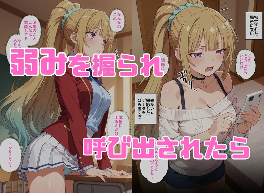 【エロ同人漫画】寝取られ女子 弱みをネタに支配された 軽〇沢恵-1枚目