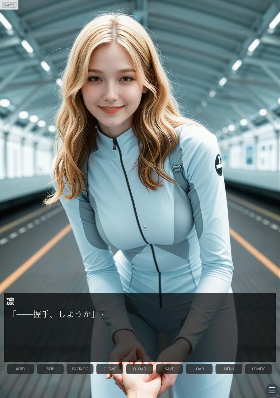 【エロ同人漫画】戦隊ヒロイン触手調教 〜黒霧村・堕ちない女ほど高く売れる〜＜ノベルゲーム＞（実写系）-1枚目