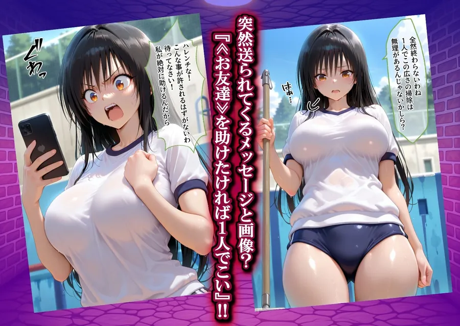 【エロ同人漫画】弱みを握られ製奴● 肉便器にされアヘ顔快楽地獄 風紀委員編-1枚目