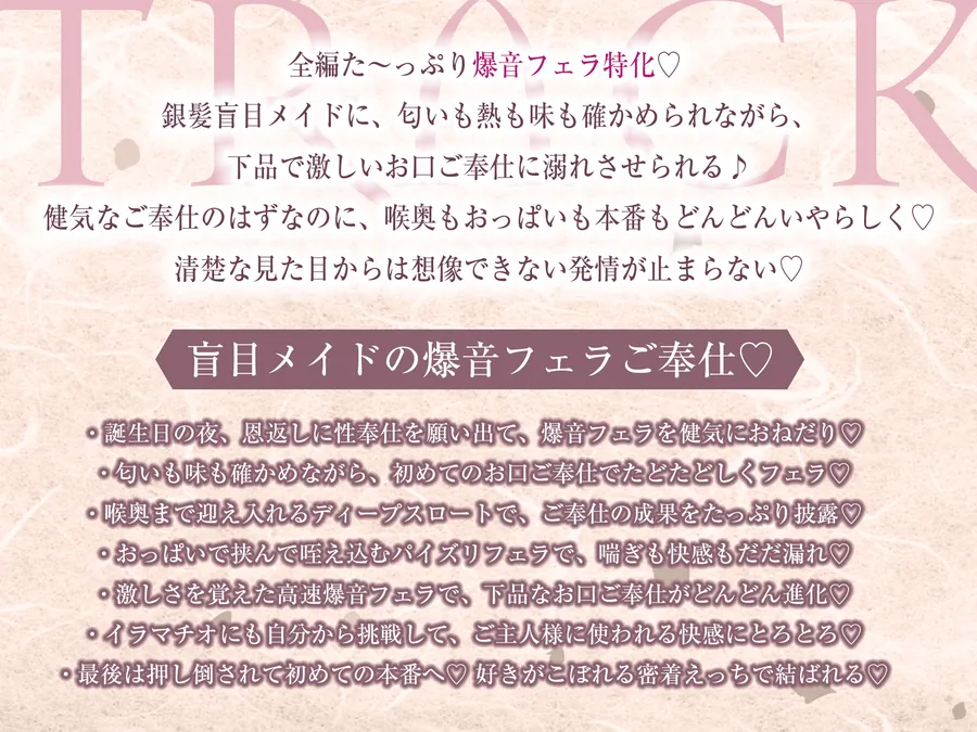 【エロ同人漫画】★Live2D同梱★【フェラ特化】銀髪盲目メイドのお口ご奉仕  〜ご主人様のためにどんなに下品で激しいフェラでも頑張ります♪〜-5枚目