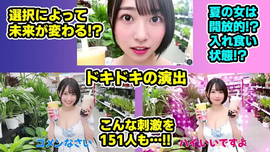 【エロ同人漫画】ナンパマスター2〜151人のナンパ図鑑完成を目指せ！！〜夏のリゾート編【いきなり極限リーチ！！ 即興奮！！脳汁ドバドバナンパゲーム！！】-4枚目