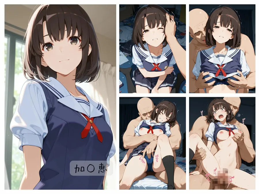 【エロ同人漫画】冴えない彼女わからせまとめ-0枚目