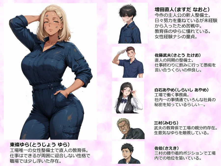 【エロ同人漫画】整備工場の爆乳ギャル先輩が実はエロ配信者だった話  〜新人整備士の俺だけが知る彼女の秘密〜-0枚目
