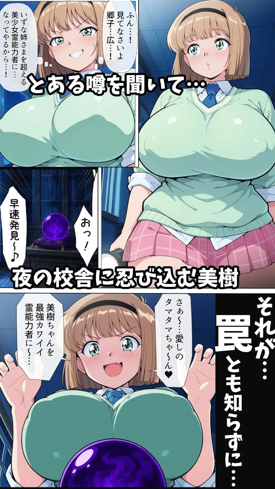 【エロ同人漫画】快楽肉便器孕ませの怪-1枚目