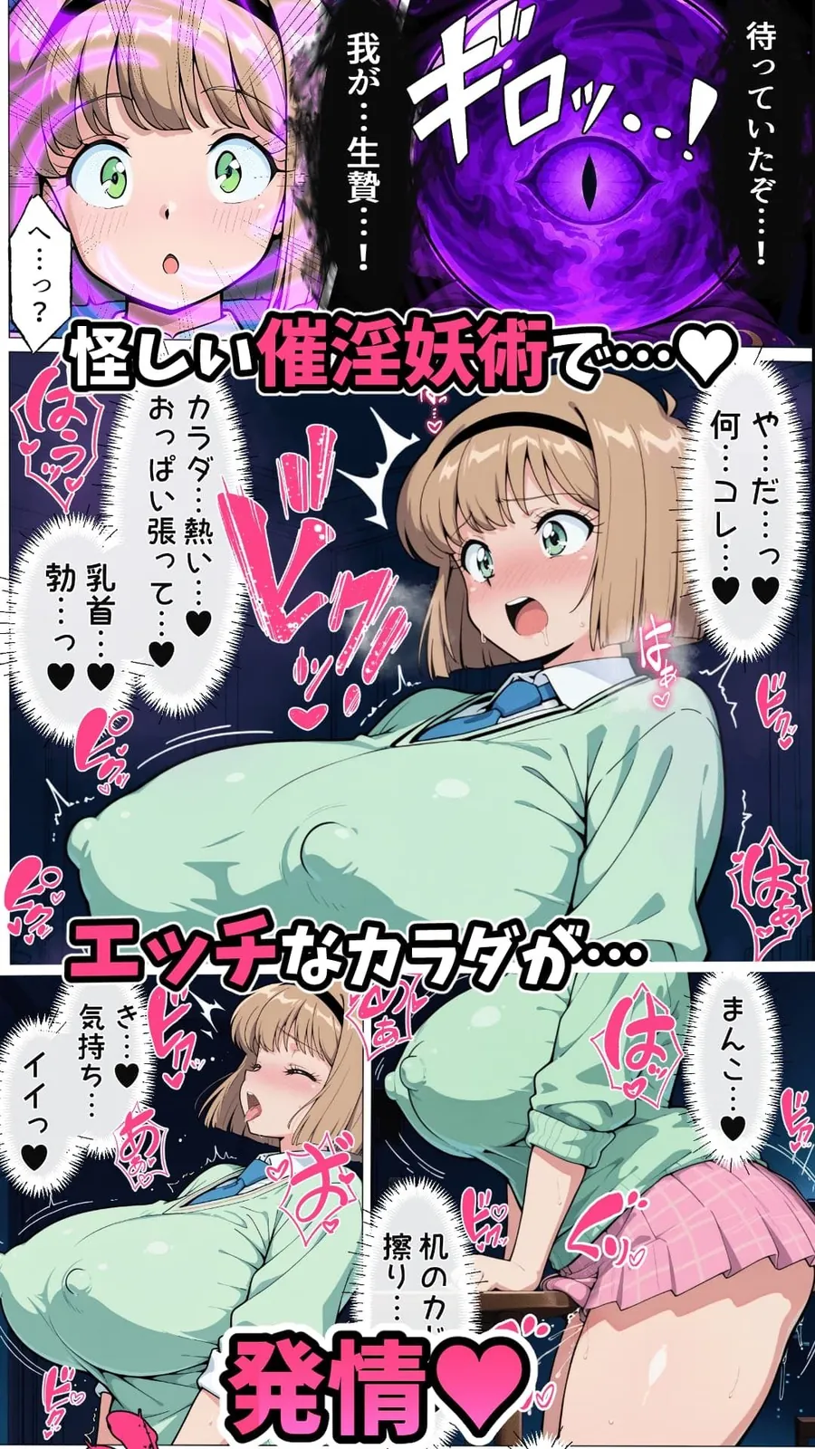 【エロ同人漫画】快楽肉便器孕ませの怪-2枚目