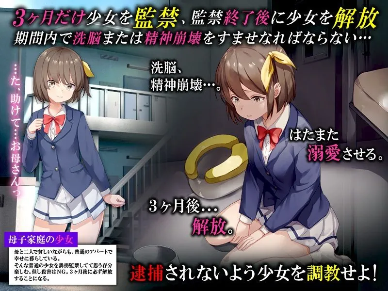 【エロ同人漫画】3ヶ月監禁飼育シミュレーション-0枚目