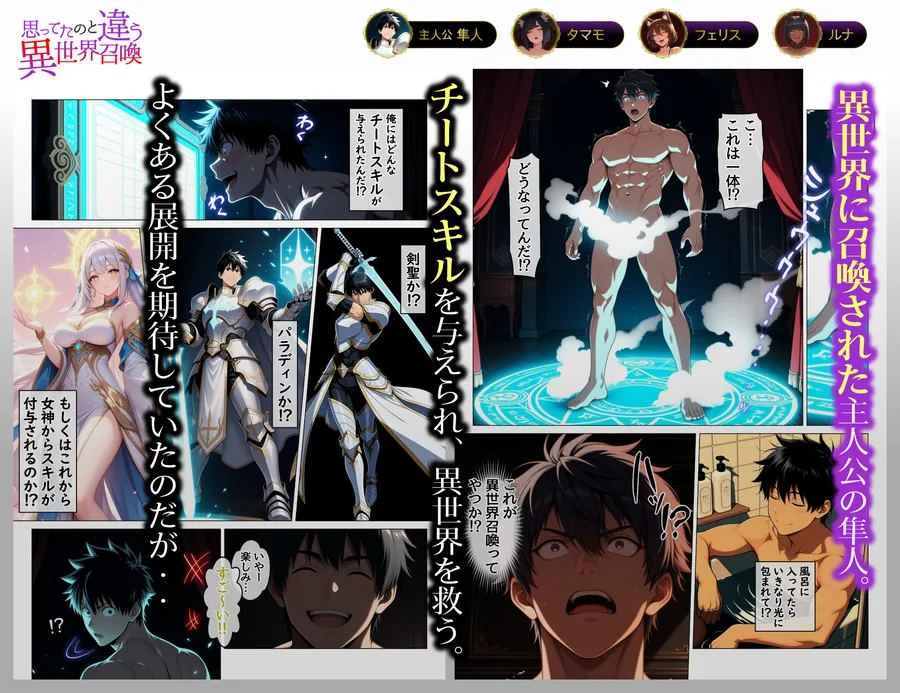 【エロ同人漫画】思ってたのと違う異世界召喚〜娼館でメスケモ熟女たちの性処理ペットになってしまった話〜-0枚目