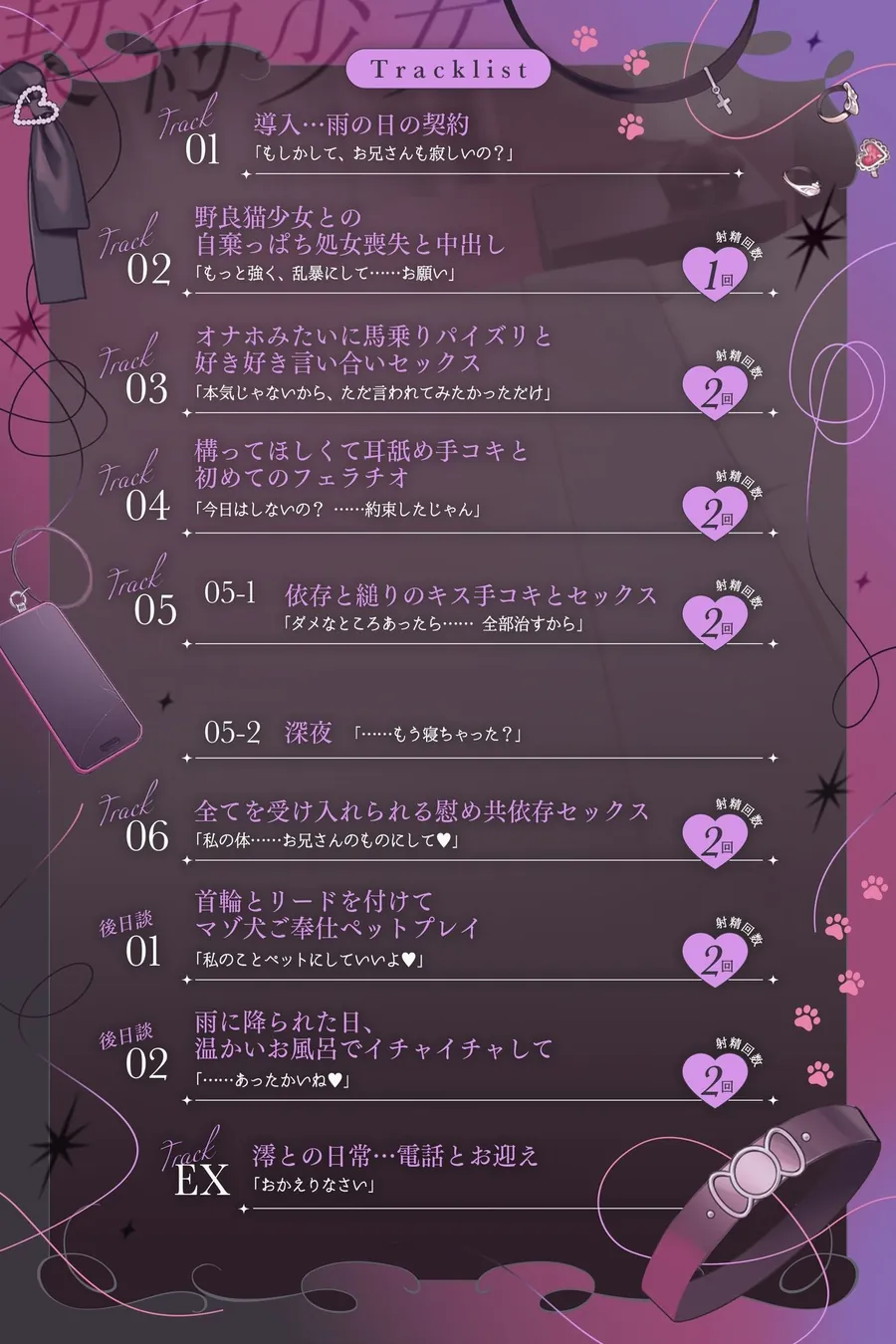 【エロ同人漫画】【3時間超】深愛、契約少女〜ダメな私を愛して欲しいダウナーJKと雨宿りの慰めナマえっち〜-2枚目