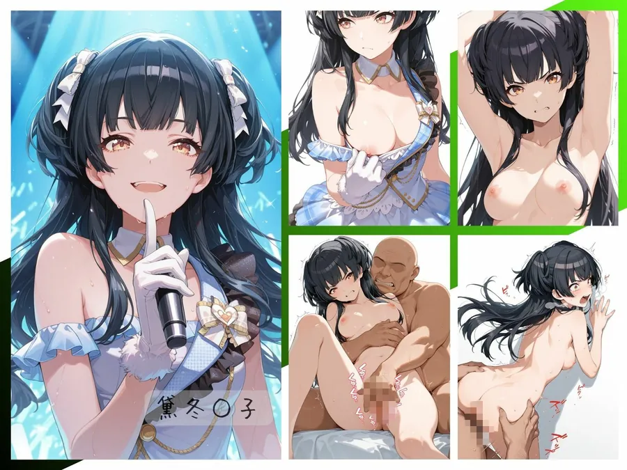 【エロ同人漫画】シャイニーアイドル全裸図鑑 放○ラ＆S○raylight編-6枚目