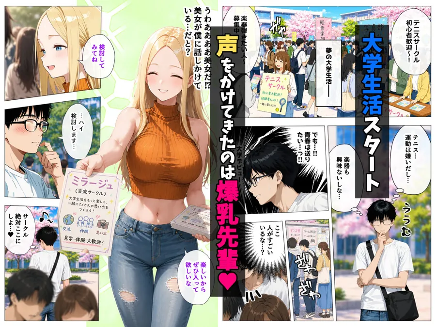 【エロ同人漫画】ヤリマンギャル3人組と王様ゲーム！？ 陰キャの僕がお持ち帰りされて朝まで連続中出し搾り取られた話-0枚目