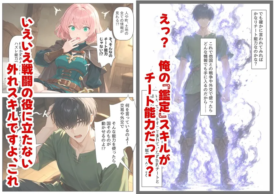 【エロ同人漫画】冒険者ギルドのモブ職員、チート鑑定-3枚目