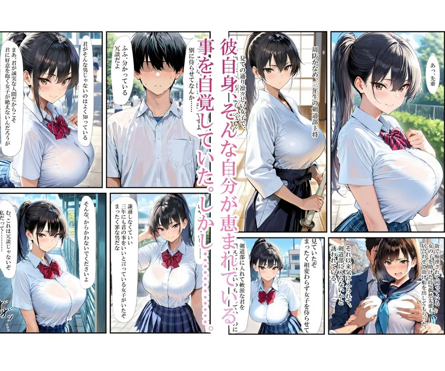 【エロ同人漫画】催〇アプリを手にした教師に周囲の美少女を好き放題食い散らかされる話-1枚目