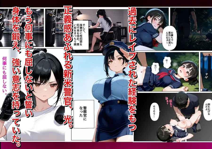 【エロ同人漫画】男嫌いな新卒警官を監×してマゾメス化させた結果-1枚目