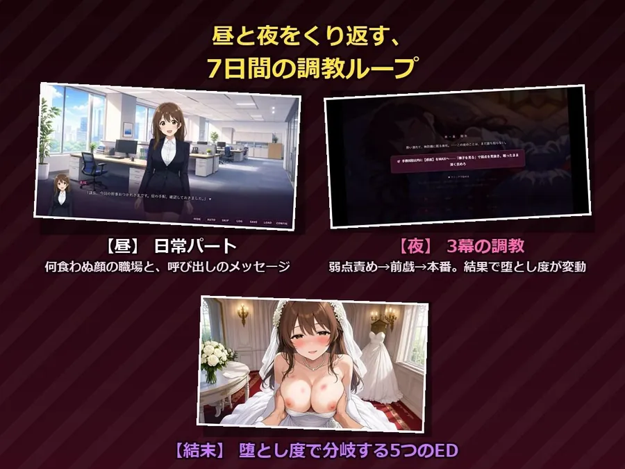 【エロ同人漫画】結婚半年前の貞淑OLを、触れて囁いて7日間で堕とすNTR-3枚目
