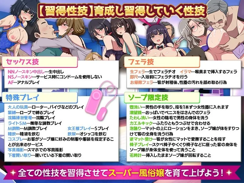 【エロ同人漫画】家出娘を集めて風俗店を作ってみた！  風俗店経営シミュレーション-3枚目