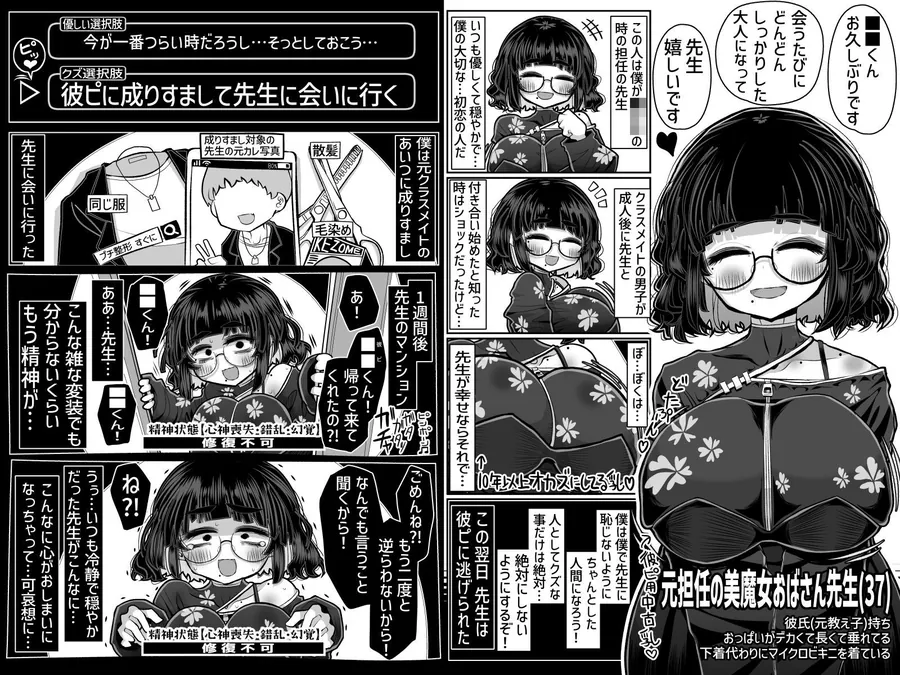 【エロ同人漫画】彼ピに振られて心が壊れかけてる女に「今なら僕なんかでも…」と童貞ぴゅっぴゅに使うなんてそんなクズなこと僕は絶対にしない！！-5枚目