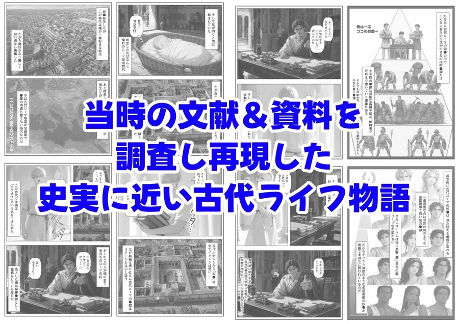 【エロ同人漫画】古代ローマ帝国の●隷転生したら、エロすぎた〜-7枚目
